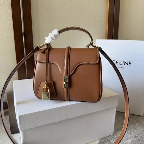 Celine Soft 16 Medium Shoulder Bag Women Luxury Leather