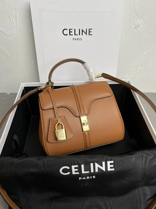 Celine Soft 16 Medium Shoulder Bag Women Luxury Leather