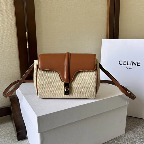 Celine Soft 16 Medium Shoulder Bag Women Luxury Leather
