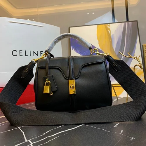 Celine Soft 16 Medium Shoulder Bag Women Luxury Leather