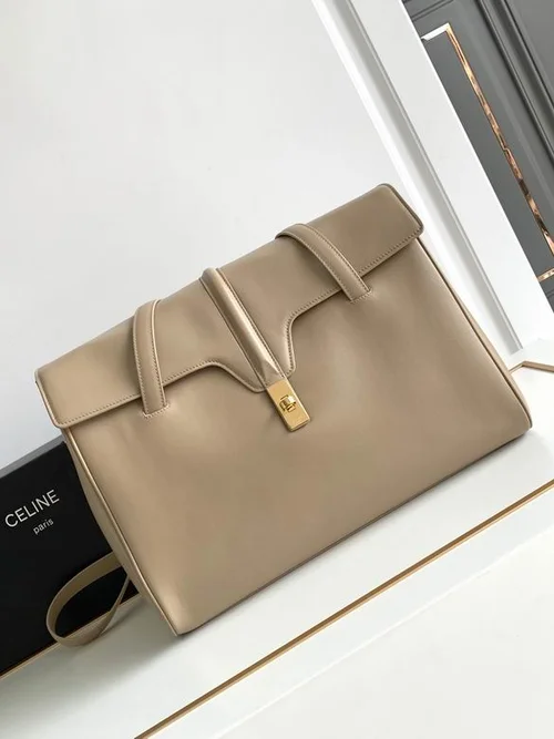 Celine Soft 16 Medium Shoulder Bag Women Luxury Leather