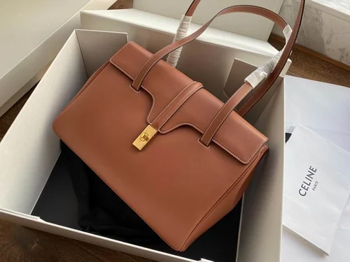 Celine Soft 16 Medium Shoulder Bag Women Luxury Leather