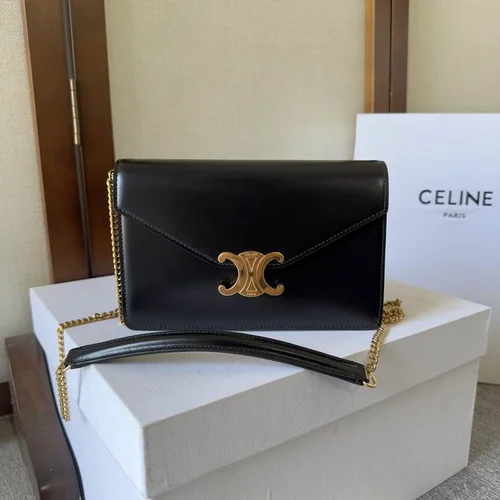 Celine Triomphe Original Large Shoulder Bag Authentic Canvas Luxury