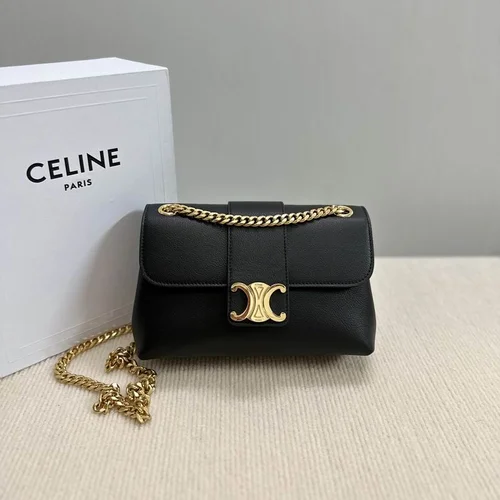 Celine Triomphe Original Large Shoulder Bag Authentic Canvas Luxury