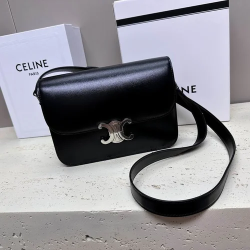 Celine Triomphe Original Large Shoulder Bag Authentic Canvas Luxury