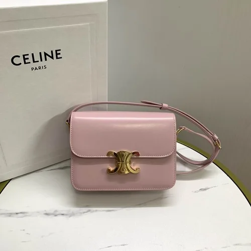 Celine Triomphe Original Large Shoulder Bag Authentic Canvas Luxury