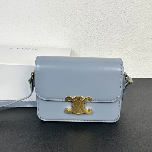 Celine Triomphe Original Large Shoulder Bag Authentic Canvas Luxury