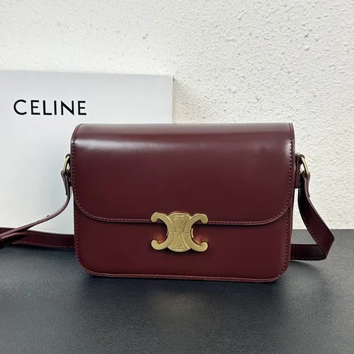 Celine Triomphe Original Large Shoulder Bag Authentic Canvas Luxury