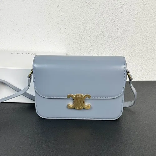 Celine Triomphe Original Large Shoulder Bag Authentic Canvas Luxury