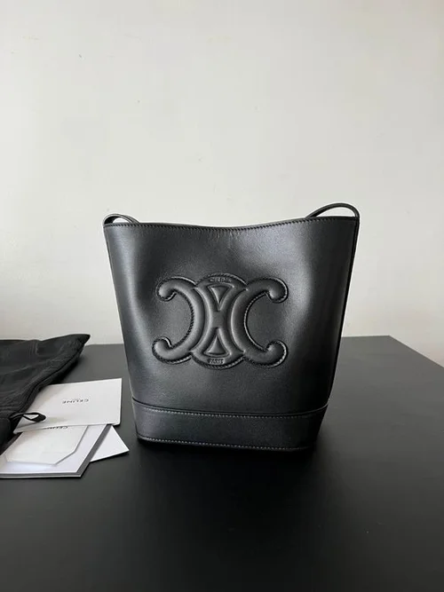 Celine Original Bucket Bag Authentic Triomphe Canvas Luxury