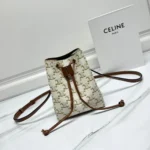 Celine Original Bucket Bag Authentic Triomphe Canvas Luxury