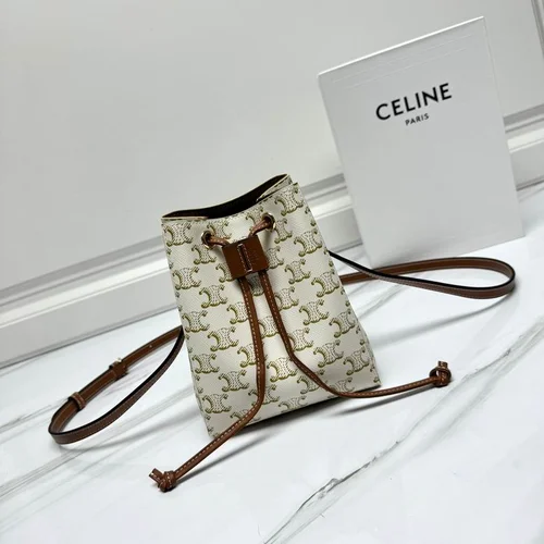 Celine Original Bucket Bag Authentic Triomphe Canvas Luxury