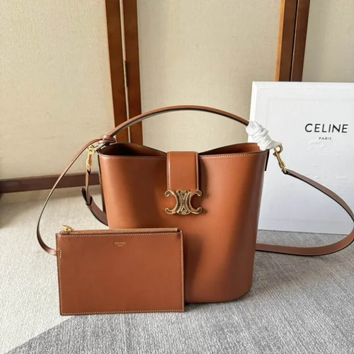Celine Original Bucket Bag Authentic Triomphe Canvas Luxury