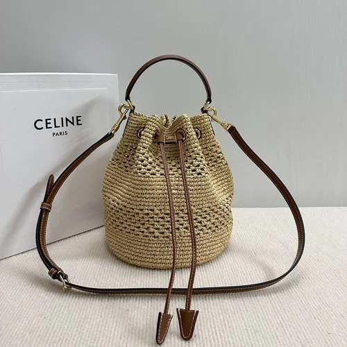 Celine Original Bucket Bag Authentic Triomphe Canvas Luxury