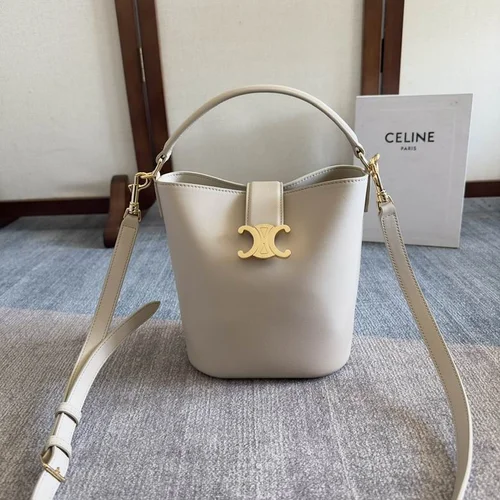 Celine Original Bucket Bag Authentic Triomphe Canvas Luxury