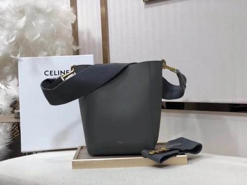 Celine Original Bucket Bag Authentic Triomphe Canvas Luxury