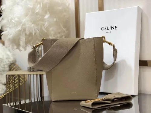 Celine Original Bucket Bag Authentic Triomphe Canvas Luxury