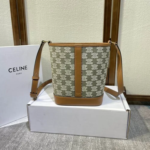 Celine Original Bucket Bag Authentic Triomphe Canvas Luxury