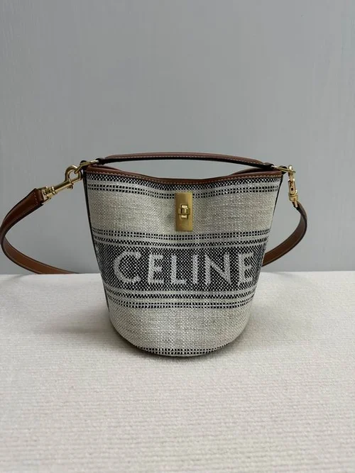 Celine Original Bucket Bag Authentic Triomphe Canvas Luxury
