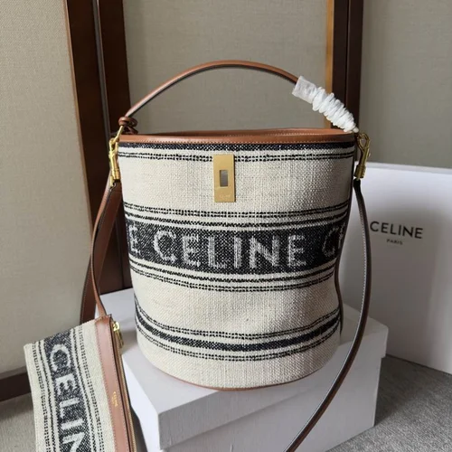 Celine Original Bucket Bag Authentic Triomphe Canvas Luxury