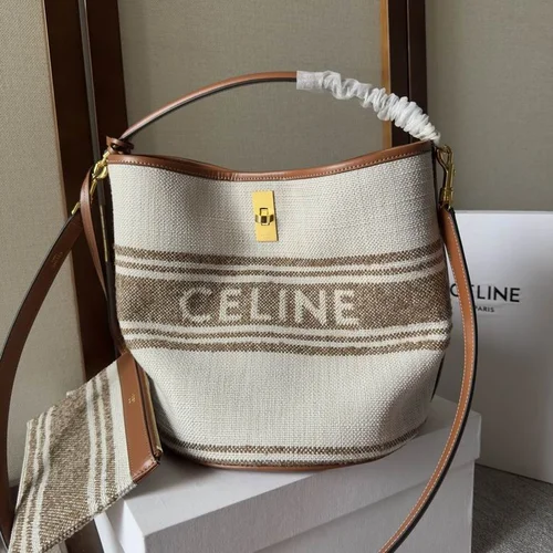 Celine Original Bucket Bag Authentic Triomphe Canvas Luxury