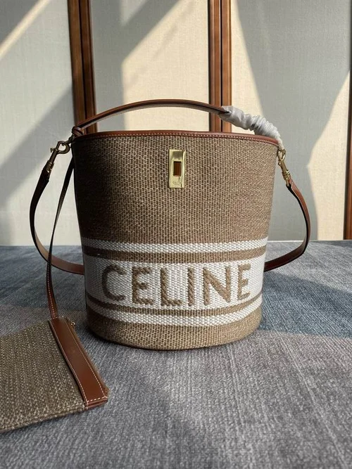 Celine Original Bucket Bag Authentic Triomphe Canvas Luxury