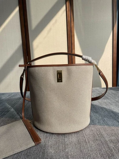 Celine Original Bucket Bag Authentic Triomphe Canvas Luxury