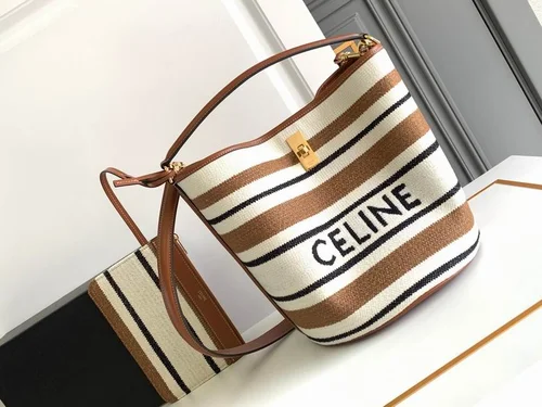 Celine Original Bucket Bag Authentic Triomphe Canvas Luxury
