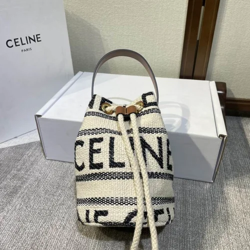 Celine Original Bucket Bag Authentic Triomphe Canvas Luxury