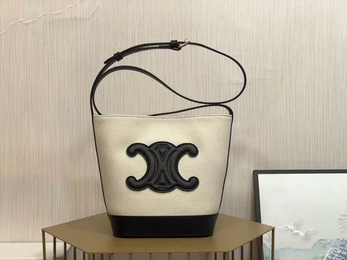 Celine Original Bucket Bag Authentic Triomphe Canvas Luxury