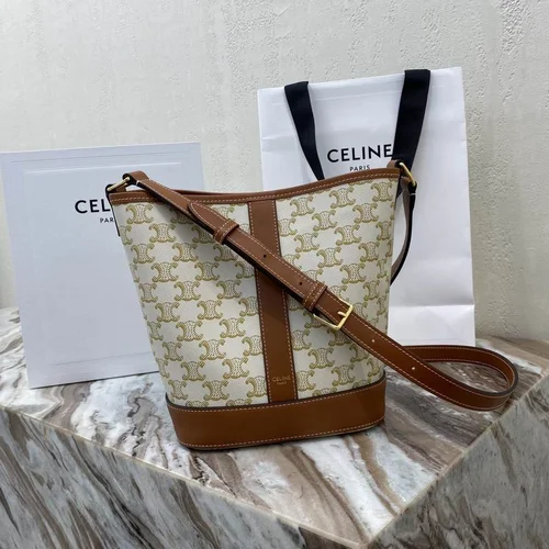 Celine Original Bucket Bag Authentic Triomphe Canvas Luxury