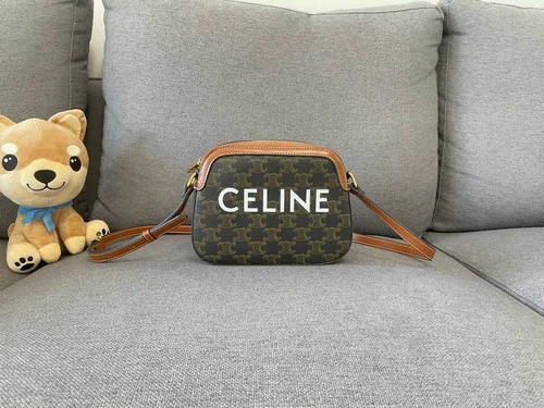 11 Celine Shell Camera Bag Small Women Luxury Leather Designer