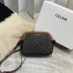 11 Celine Shell Camera Bag Small Women Luxury Leather Designer