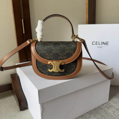Celine Triomphe Small Canvas Bag Women Luxury Designer