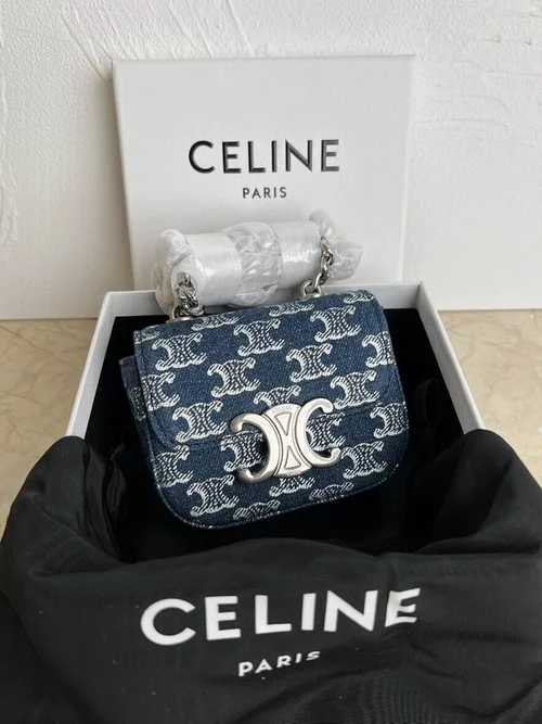 Celine Triomphe Small Canvas Bag Women Luxury Designer