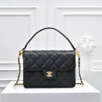 11 Chanel Classic Flap Bag Medium Women Luxury Quilted Caviar