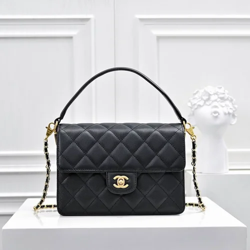 11 Chanel Classic Flap Bag Medium Women Luxury Quilted Caviar