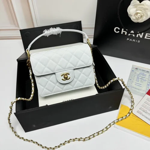 11 Chanel Classic Flap Bag Medium Women Luxury Quilted Caviar