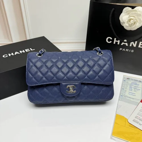 11 Chanel Classic Flap Bag Medium Women Luxury Quilted Caviar