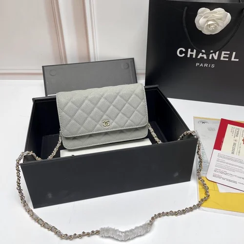 11 Chanel Wallet On Chain WOC Women Luxury Caviar Leather