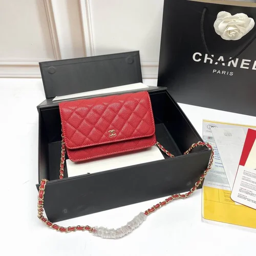 11 Chanel Wallet On Chain WOC Women Luxury Caviar Leather