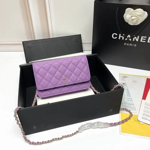 11 Chanel Wallet On Chain WOC Women Luxury Caviar Leather
