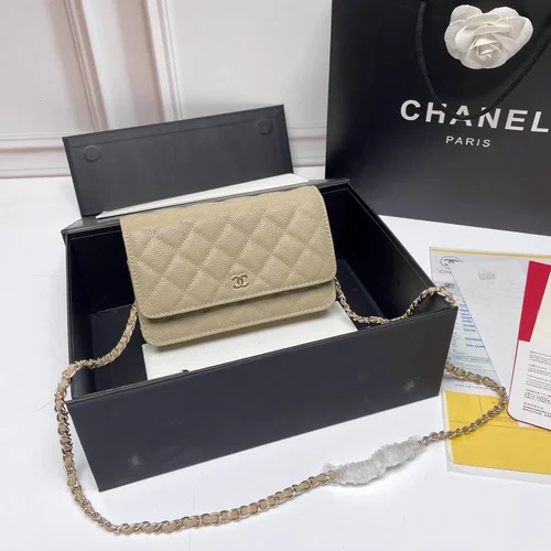 11 Chanel Wallet On Chain WOC Women Luxury Caviar Leather