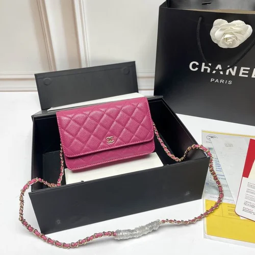 11 Chanel Wallet On Chain WOC Women Luxury Caviar Leather
