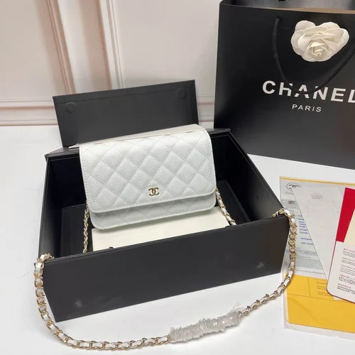 11 Chanel Wallet On Chain WOC Women Luxury Caviar Leather