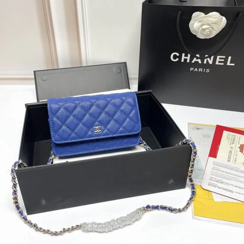 11 Chanel Wallet On Chain WOC Women Luxury Caviar Leather