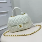 11 Chanel Top Handle Flap Bag Women Luxury Quilted Leather