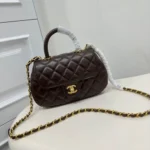 11 Chanel Top Handle Flap Bag Women Luxury Quilted Leather