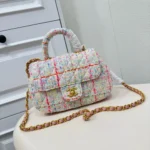 11 Chanel Top Handle Flap Bag Women Luxury Quilted Leather