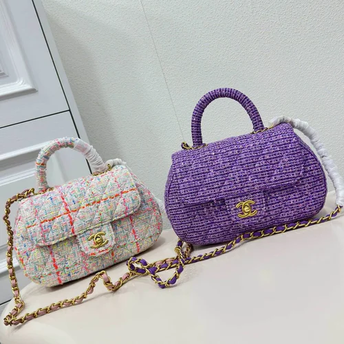 11 Chanel Top Handle Flap Bag Women Luxury Quilted Leather